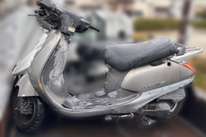 回収実績：東京都のお客様より原付バイクを無料回収させていただきました